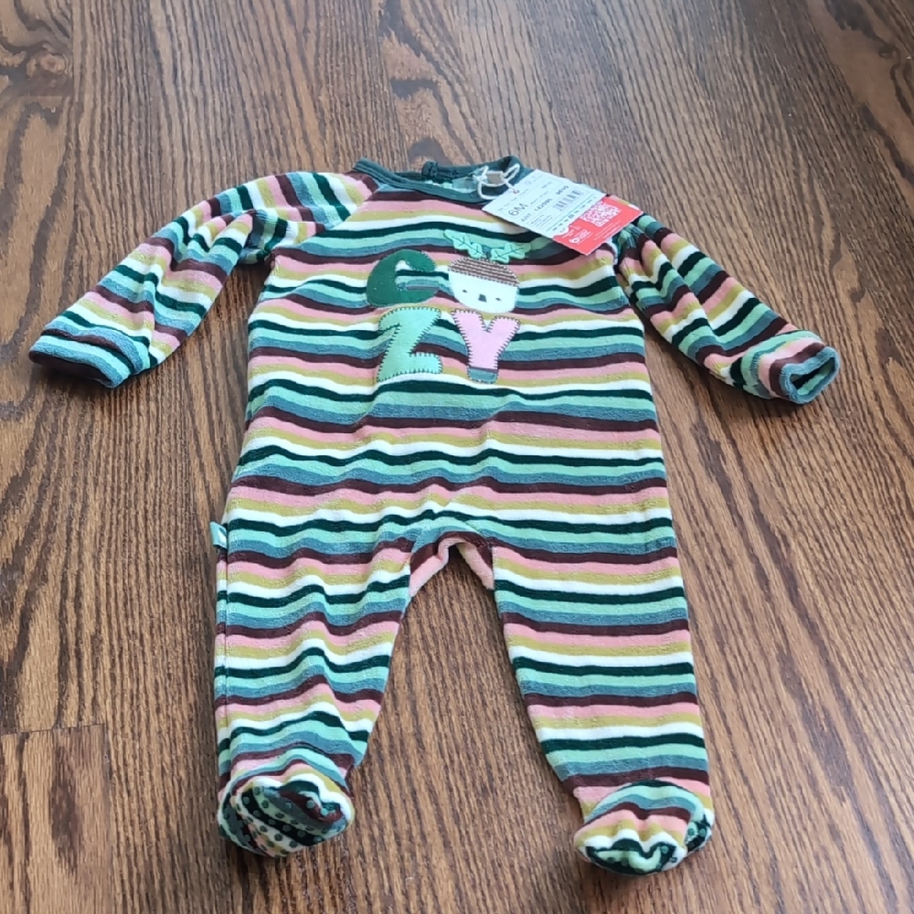 Striped Multicolor Baby Onesie NEW